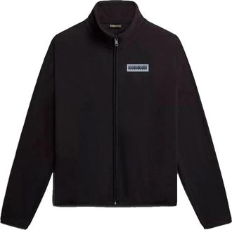 Napapijri Fleece Zip Jacket - Heren - Vesten met rits - Zwart - XS - Polyester - Hoodies & sweatvesten