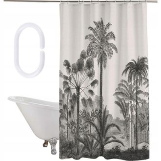 HOME MAISON Cortina De Ducha Textil Cortina De Ba&ntilde;era Cortina De Ducha