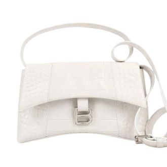 Balenciaga Pre-owned Cross Body Bags, female, White, Size: ONE SIZE Pre-owned Hourglass Shoulder Bag