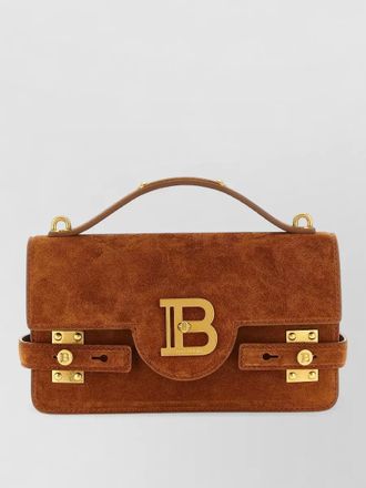 Balmain b buzz 24 suede crossbody bag