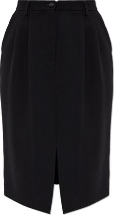 Dolce & Gabbana Wool Skirt With Front Slit