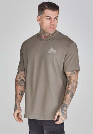 Siksilk T-Shirt SIKSILK Siksilk T-Shirt Graphic T-Shirt, Herren, Gr. S, gr&uuml;n, Obermaterial: 100% Baumwolle CO., Shirts T-Shirt