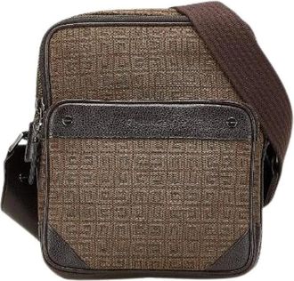 Givenchy Pre-owned Cross Body Bags, female, Brown, Size: ONE SIZE Pre-owned Canvas Shoulder Bag