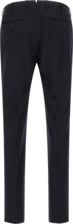 Incotex Virgin Wool Tailored Trousers - Black