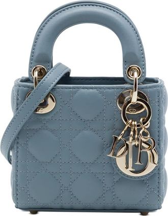 Dior Pre-owned Dior Micro Lambskin Cannage Lady Satchel Ladies NRR7KLIP32WY2M5Z