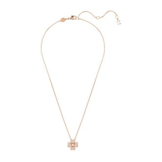 Swarovski Ketting Lucky Clover Wit Ros&eacute;goud - Dames - Kettingen - Geel - ONE Size - Accessoires