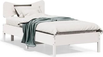 vidaXL Vidaxl - Letto senza Materasso Bianco 90x190 cm in Legno Massello Pino