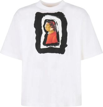 Marni T-shirt con stampa Dante - Bianco