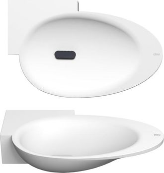 Clou First fonteinkom 38.8x24.6cm kraangat links Aluite Wit mat