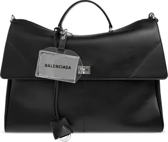 Balenciaga Tassen, Heren, Zwart, ONE Size, Leer, Rodeo Handtas