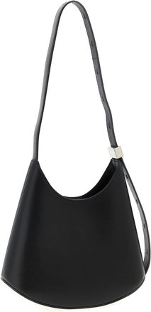 Jil Sander Womens Black Bovine Leather Shoulder Bag