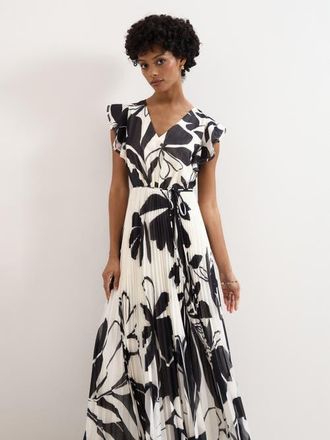 Phase Eight Uma Maxi Dress in Black Multi at Nordstrom, Size 12