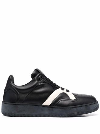 Human Recreational Services two-tone leather sneakers - men - Leather/Rubber/Leather - 40 - Black