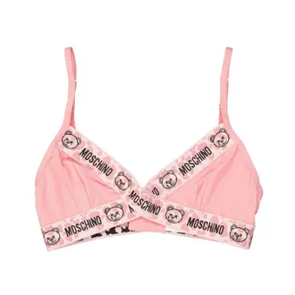 Moschino Bras, female, Pink, Size: XL Cotton Bra