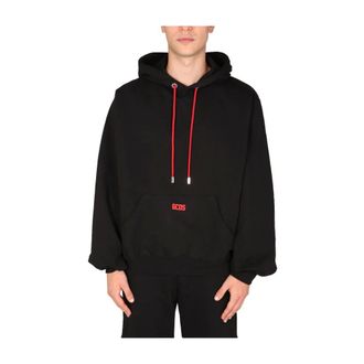 GCDS Hoodie - male - GCDS - Hoodies - Black - S - Sweatshirts & Hoodies