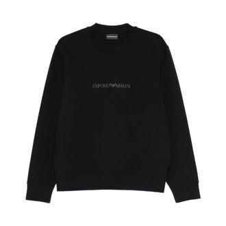 Emporio Armani Heren, Sweatshirts & Hoodies, Blauw, Maat: XL Katoen