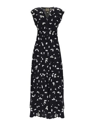 Alysi V-Neck Long Dress