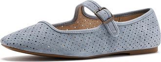 Lucky Brand Tannyr Perforated Sandal Womens Shoes French Grey : 9.5 M, Suede