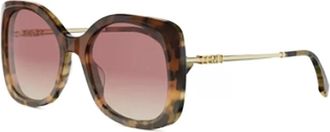 Fendi Sunglasses, unisex, Brown, Size: 55 MM Sunglasses
