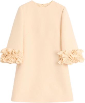 Valentino Garavani Beige Crepe Couture Dress