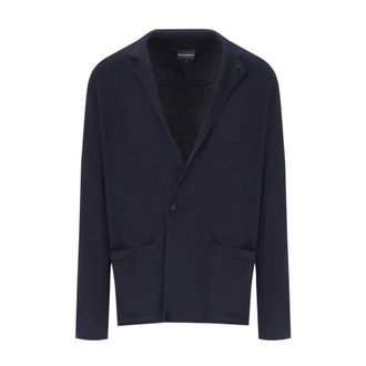 Emporio Armani Heren, Truien, Blauw, Maat: L Katoen