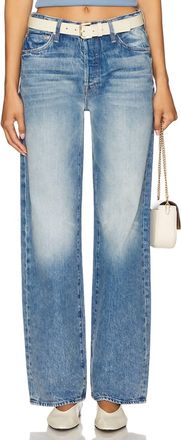 Mother Dodger Button Sneak Jeans In Wipeout