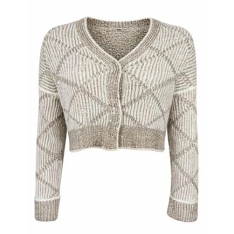 D.exterior Truien & Vesten, Dames, Veelkleurig, M, Wol, Cardigan 32748_61183_7Gess