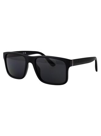 Polo Ralph Lauren 0PH4195U Rectangular Matte Black Sunglasses - Black