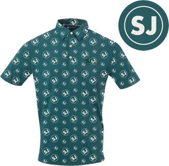 SwingJuice Mens Golf Circle Sj Polo In Pine
