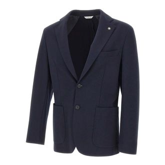 Manuel Ritz Blazers, male, Blue, Size: 3XL Nuvola Jacket