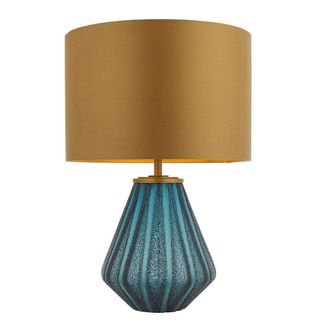 Netlighting COURMAYEUR Non Dimmable Contemporary Stylish Fabric Desk Table Lamp in Gold