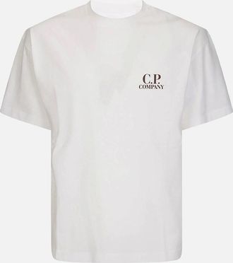 C.P. Company Mens 30/1 Patch Cotton T-Shirt White - Size: 36