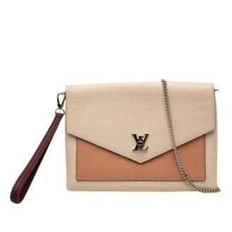 Louis Vuitton Pre-owned Clutches, female, Beige, Size: ONE SIZE Pre-owned MyLockMe Pochette