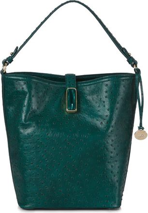 Brahmin Shira Leather Bucket Bag in Emerald at Nordstrom