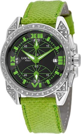 Locman Cavallo Pazzo Chronograph Quartz Black Dial Ladies Watch 161BKGRDC/GRKS