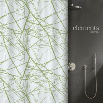 Spirella Spirella - Cortina De Ducha Poli&eacute;ster Fores 240x180cm Green Elements De