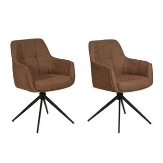 Weber Industries Silla giratoria de 180&deg; con base de metal, marr&oacute;n