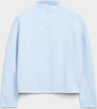 Contemporaine Womens Plush funnel-neck Cardigan Sweater