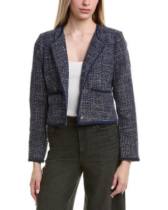 Shelli Segal Laundry By Shelli Segal Patch Pocket Tweed Jacket