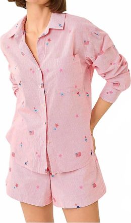 Lilly Pulitzer Croix High Rise Short In Paradise Punch Resort White