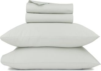 California Design Den Grand Indulgence 1000 Thread Count 100% Cotton Sateen Sheet Set in Silver at Nordstrom, Size Queen