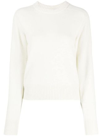 SHANG XIA cut-out crew-neck jumper - White