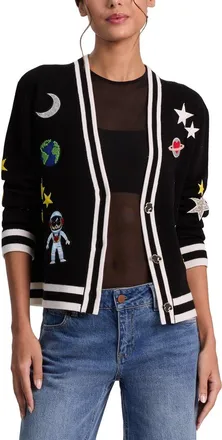 Alice & Olivia Alice + Olivia Bradley Wool-Blend Cardigan