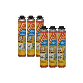 Sika Paquete De 6 Espumas Expansivas Extrudibles - Sika Boom G - Beige - 750ml