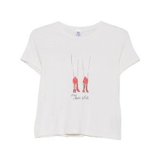 Re/Done Dames, Tops, Wit, Maat: S Katoen