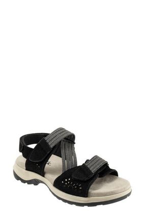 Softwalk Oahu Slingback Sandal in Black Suede at Nordstrom, Size 10.5