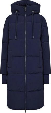 Mos Mosh Ethermaloft Lange Jas Maritime Blue - Dames - Dons jassen - Blauw - XS - Polyester - Jassen