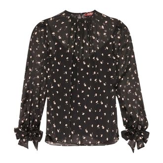 Max Mara Dames, Blouses & Shirts, Zwart, Maat: XS Chiffon