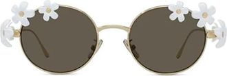 Loewe Signature Zonnebril - Dames - Zonnebrillen - Geel - 51 MM - Accessoires