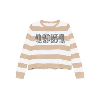 Max Mara Striped Round-neck Sweater